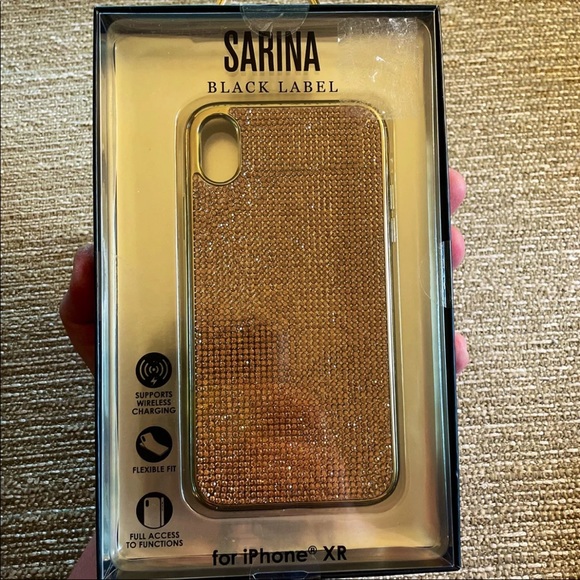 Sarina Black Label Gold iPhone XR Case - NWT - Picture 3 of 5